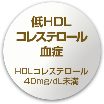 低HDLコレステロール血症